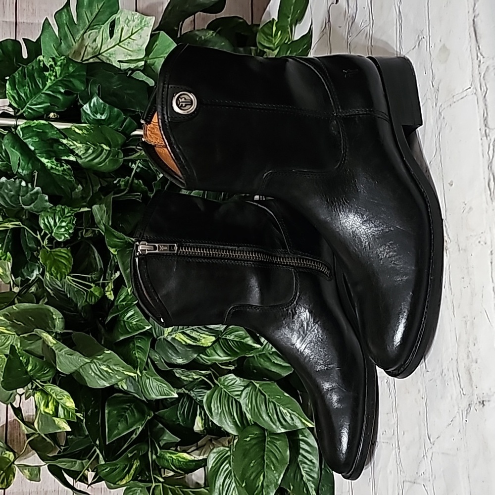 Frye Melissa Button Italian Leather Short Boots